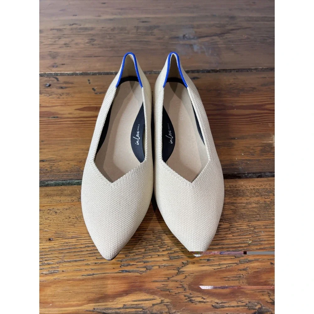 Rothy The High Point Pump in Sandstone 7.5